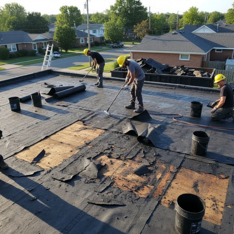 Local Rubber Roof Repair pros at work